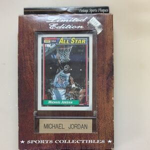 Michael Jordan All-Star Plaque Wall Decor - Brown
